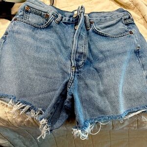 Agolde Reese Relaxed Cut Off Jean Shorts